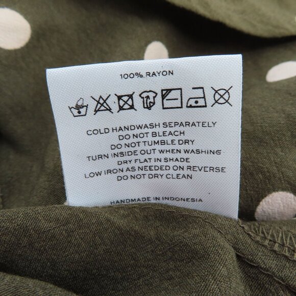 Faithfull the Brand Women 4 Rio Shirt Ronja Polka Dot Collared Button Top Blouse - Picture 8 of 10